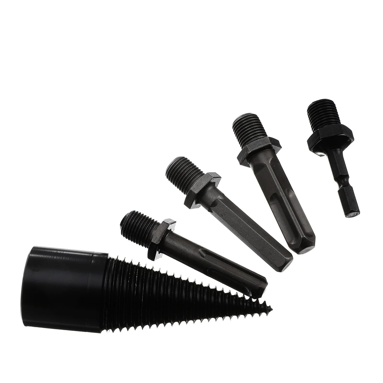 5Pcs Wood Splitting Drill Bit Hardening High Hardness Wear Resistant Durable Firewood Log Splitter Cone Screw Driver
