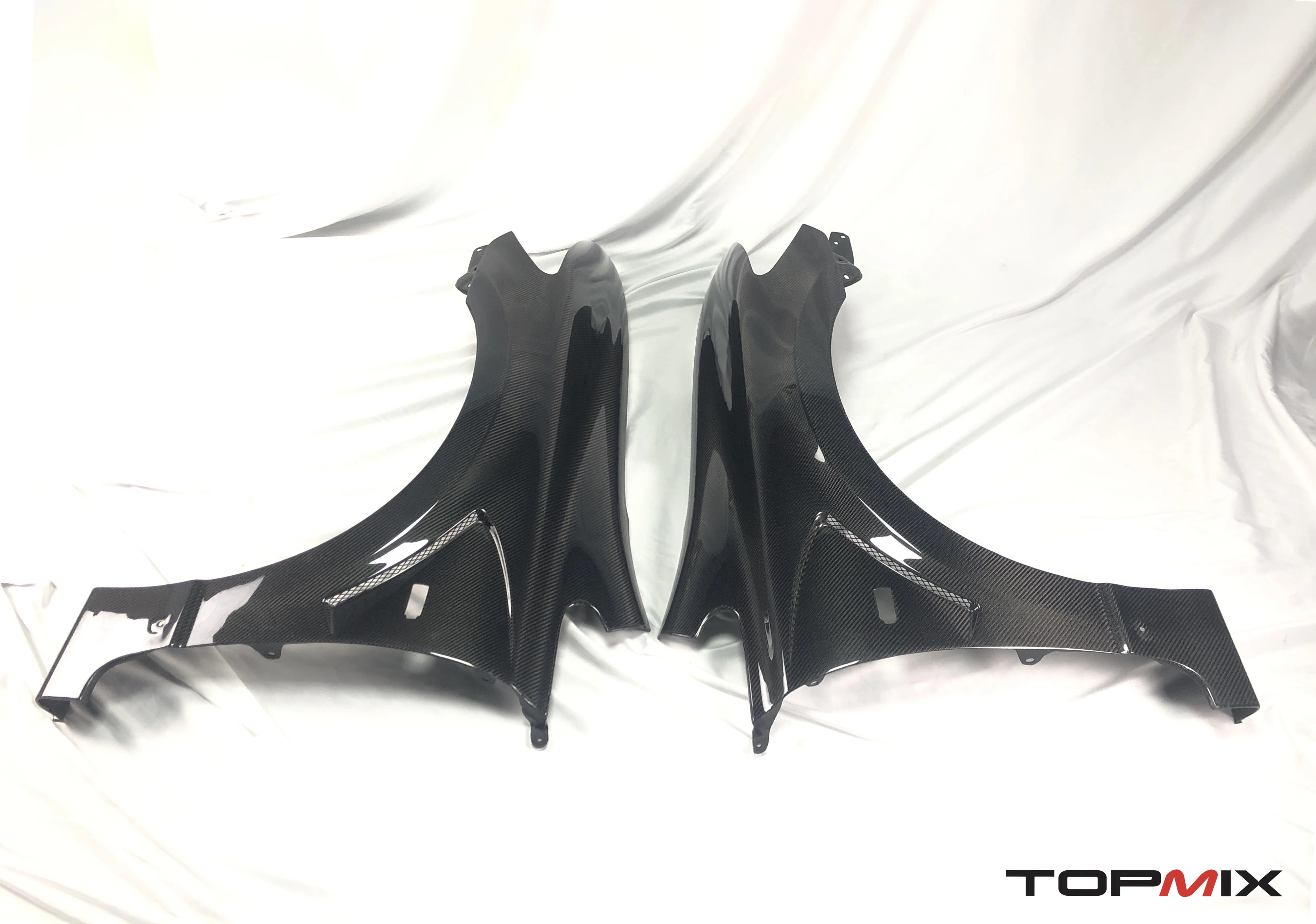 

Real carbon fiber JS Style whole front fender kit set fit for Honda Civic Type-R FD2
