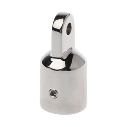 Heavy Duty Marine Boat EyeTube End Cap 316 Stainless Steel Bimini Top Fitting Hardware 20mm Canopy External Pipe Eye End