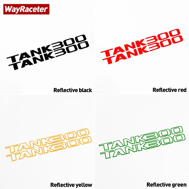 2 Pcs/Set Car Bonnet Stripes Sticker Hood Side Reflective Vinyl Decal For GWM Tank 300 2025 2027 2026 Off Road 4X4 Accessories