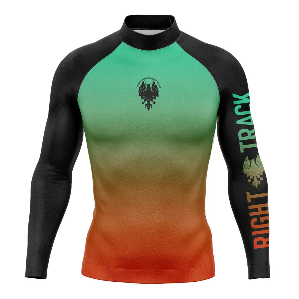 Men\'s Rash Guard Long Sleeve Shirts Surfing Clothes Swimsuit Rashguard Uv Protection Water Sport T-shirt Swimwear Diving Suit