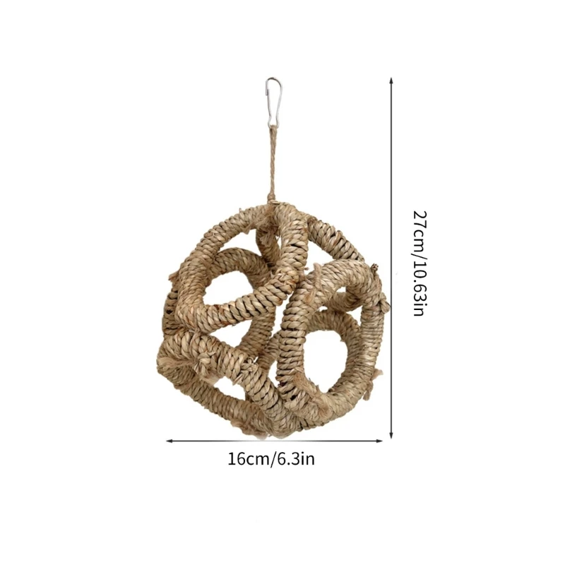 Птичьи качели соломенные кольца жевательная игрушка ветка для попугаев волнистые попугаи