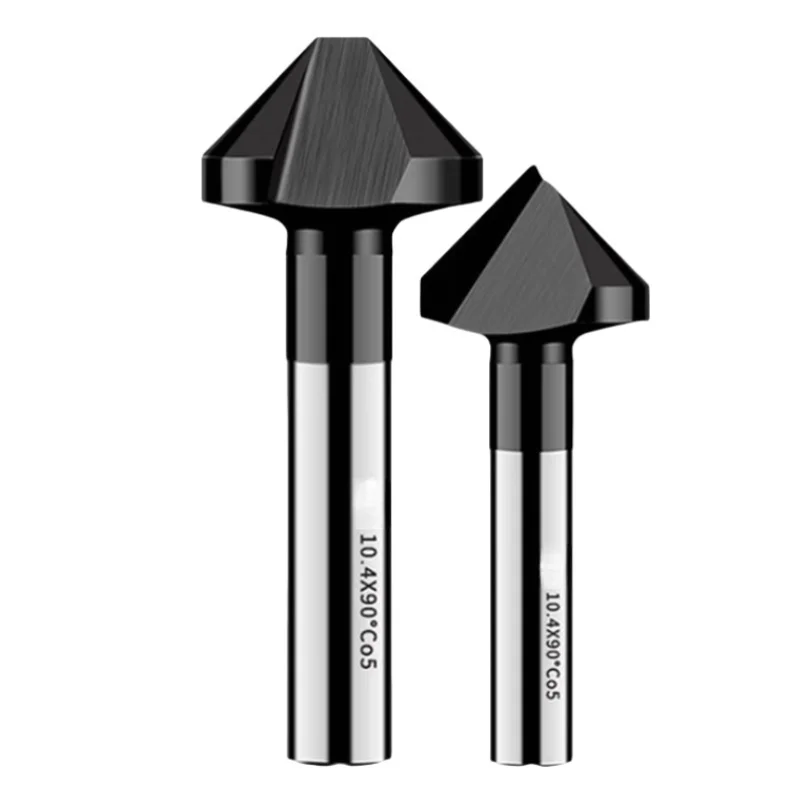 M35-Co HSS-E HSS Countersink Chamfering Milling Tool 1 3-Flute Cutter for Metal De-Durring Orifice R - usage example