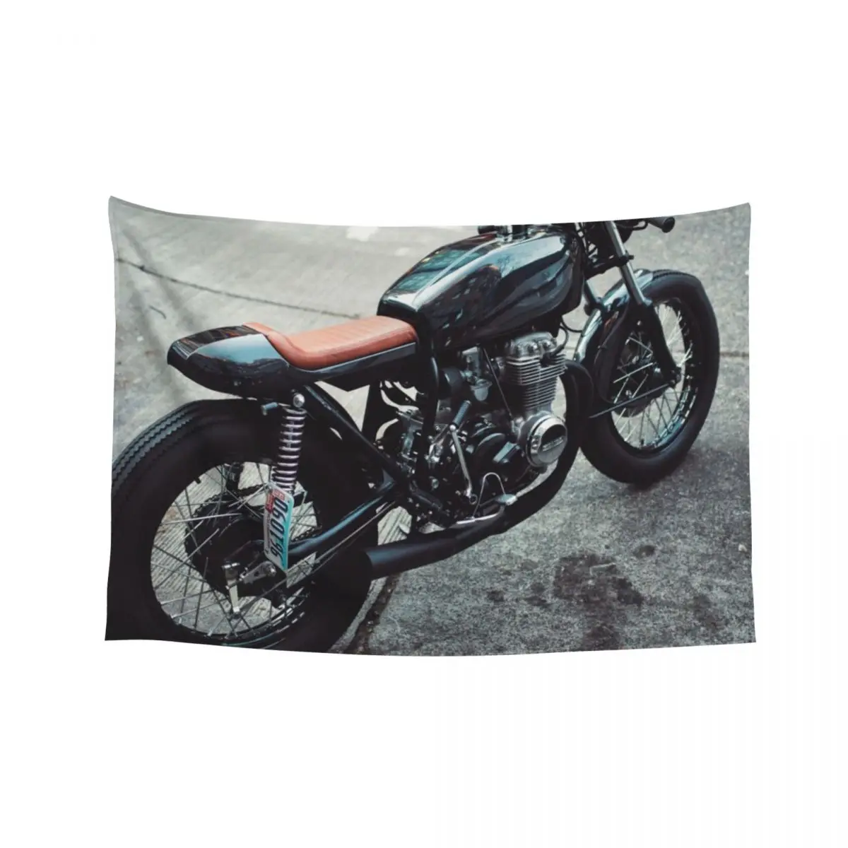 

Cafe Racer Motorbike Vintage DressMeUnique Tapestry Bedrooms Decor House Decorations Home Decorations Aesthetic Tapestry