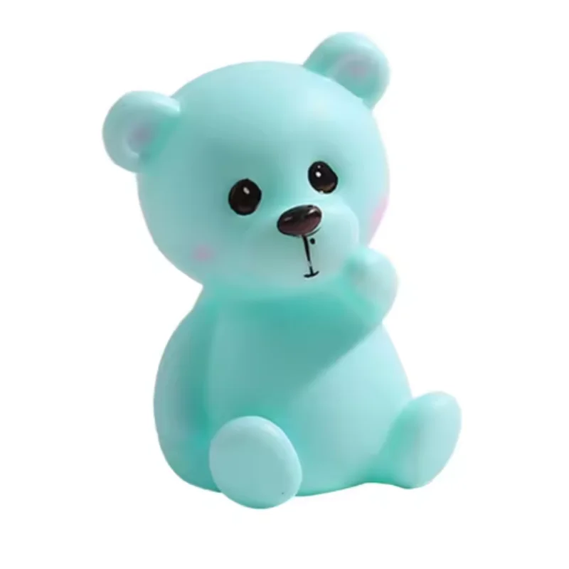 バレンタインデーの告白小さな漫画かわいいクマ子供寝室夜の光子女の子の誕生日プレゼント家の装飾