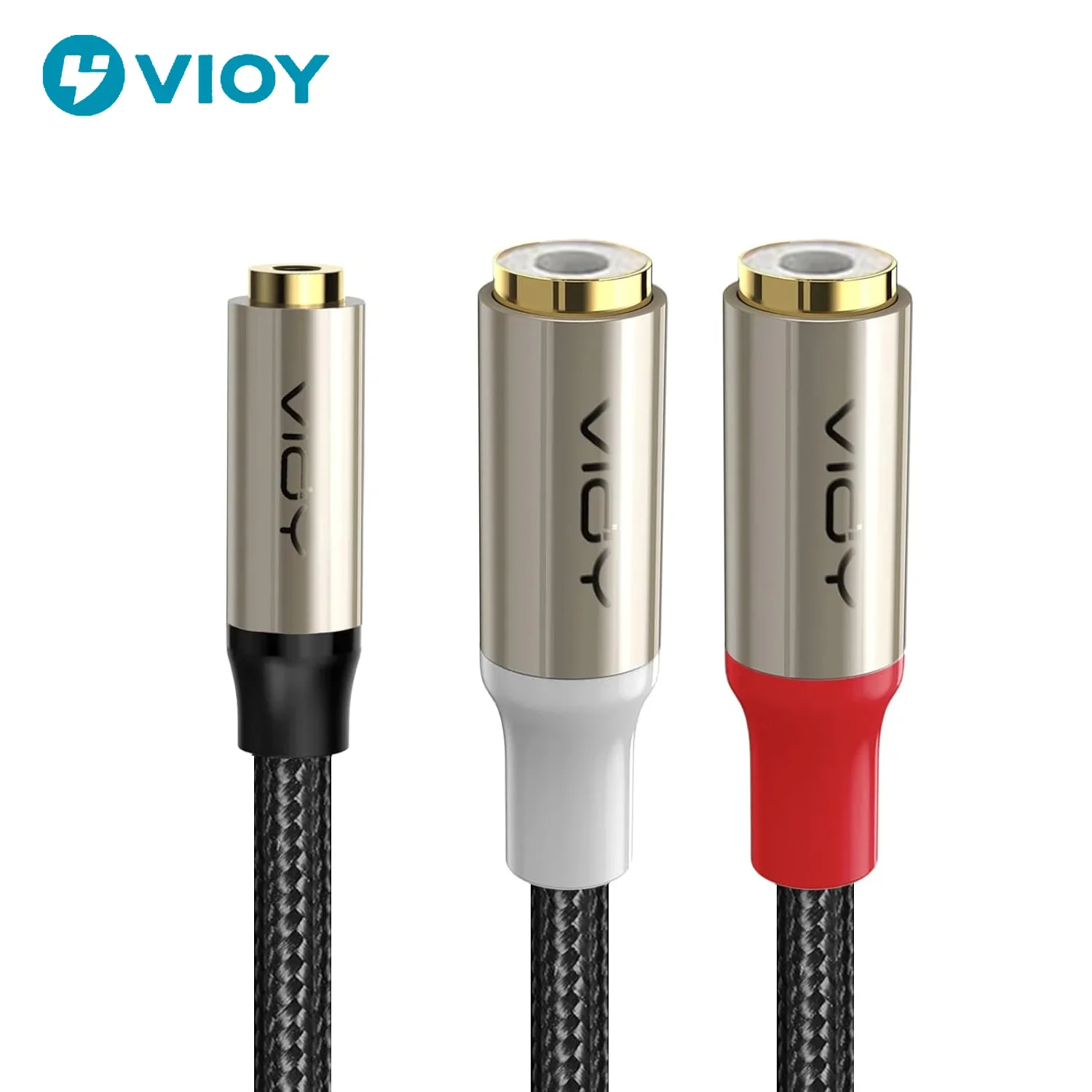 3.5 to 2RCA Extension Cable 3.5mm TRRS Jack Female To 2RCA Female Stereo Cable RCA Adapter for Smartphone Amp Speaker DVD Etc