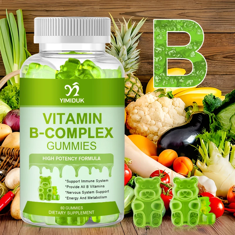 

B-Complex Vitamin Supplements (B12 B1 B2 B3 B5 B6 B9 Folic Acid &Biotin) for Improve Immunity System