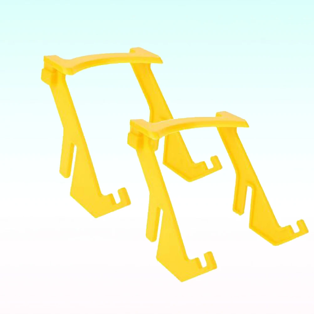 

2Pcs Beekeepers Tool Honey Bucket Rack Plastic Bee Holder Frame Hive Harvesting Stand Yellow Bee Holder Rack Honey Bucket Frame