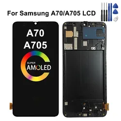 Super AMOLED For Samsung A70 LCD Display With Touch Screen Digitizer Assembly A705 A705F A705FN/DS SM-A705MN Display Replacement