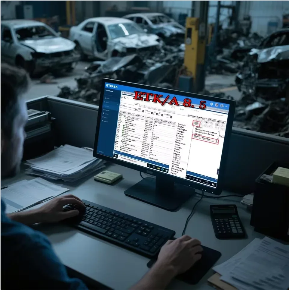ETK 8.5 Electronic Parts Catalogue for Group Vehicles 2024 Update Compatible with V-W A-udi Sk-oda Dae-woo Vehicle Installation