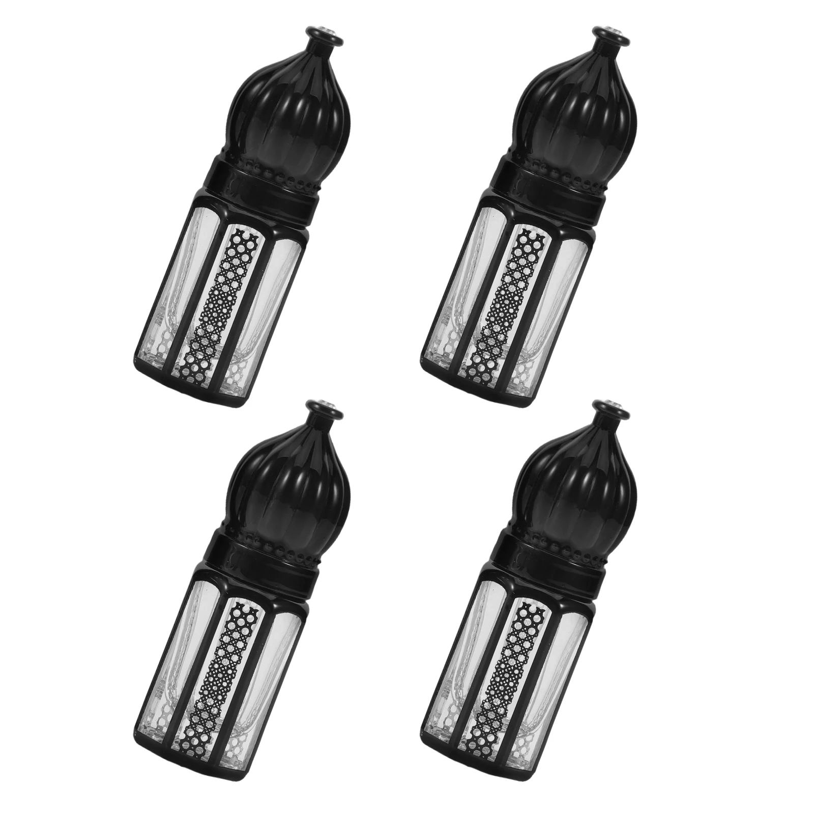 Bottiglie roll-on riutilizzabili da 4 pezzi da 3 ml Contenitore per sfere a rulli per olio essenziale in vetro Bottiglia secondaria per profumo da viaggio portatile