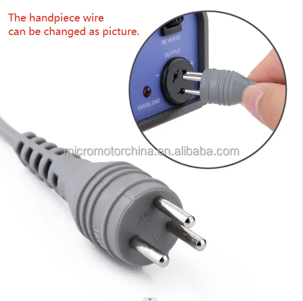 

Type-E Nail Drill Max 35K Fits UP200 Pro Handpiece Accessories Manicure Micromotor SG12-91 Motor Handpiece Cord Wire Cable