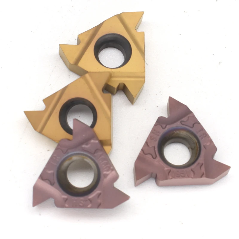 Herramientas de torneado de carburo de tungsteno, herramienta CNC resistente al desgaste, 16ER / 16IR AG55 / AG60 UE6020 / VP15TF / US7