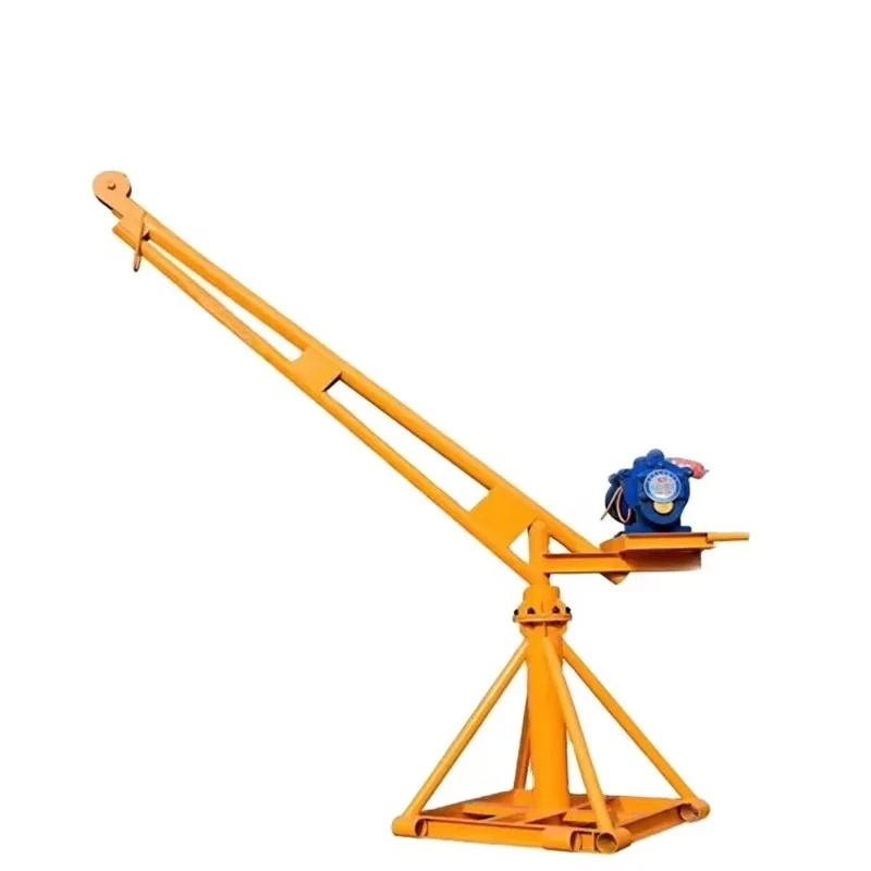 360 Degree Rotated Mini Crane CE Customized Mobile Restaurant Provided Restaurant Equipment 300kg 500kg 800kg Gear 27 200-1000kg