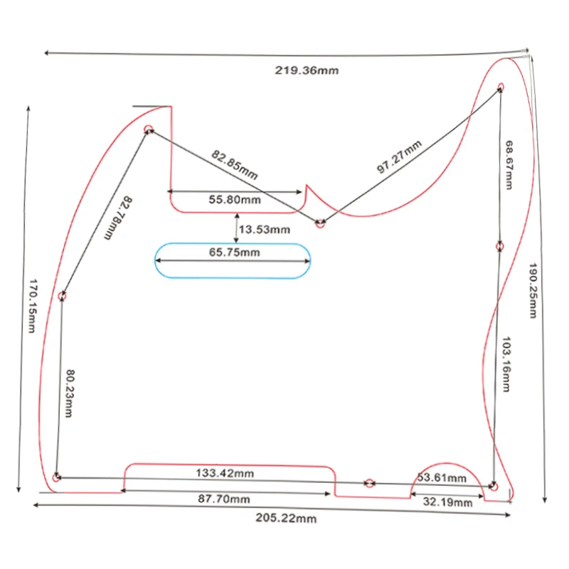 Pleroo Guitar Parts For US Standard 8 Screw Holes 62 Year Tele Telecaster Guitar Pickguard Scratch Plate Flame Pattern