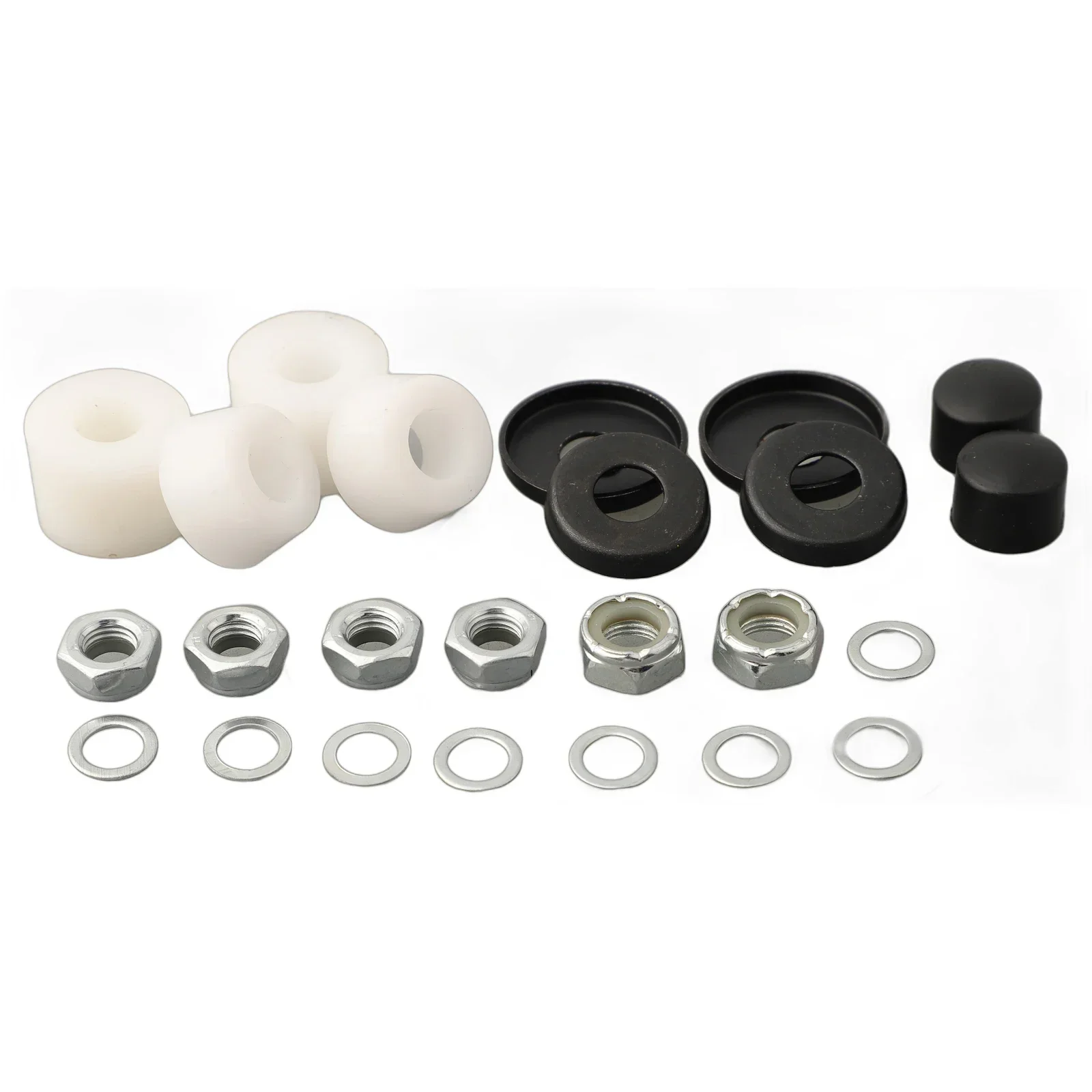 

New Skateboard PU Rubber Colorful Shock Absorber Set Top/Bottom Bush Washers 90a Hard Longboard Pivot Tube Accessories Cups