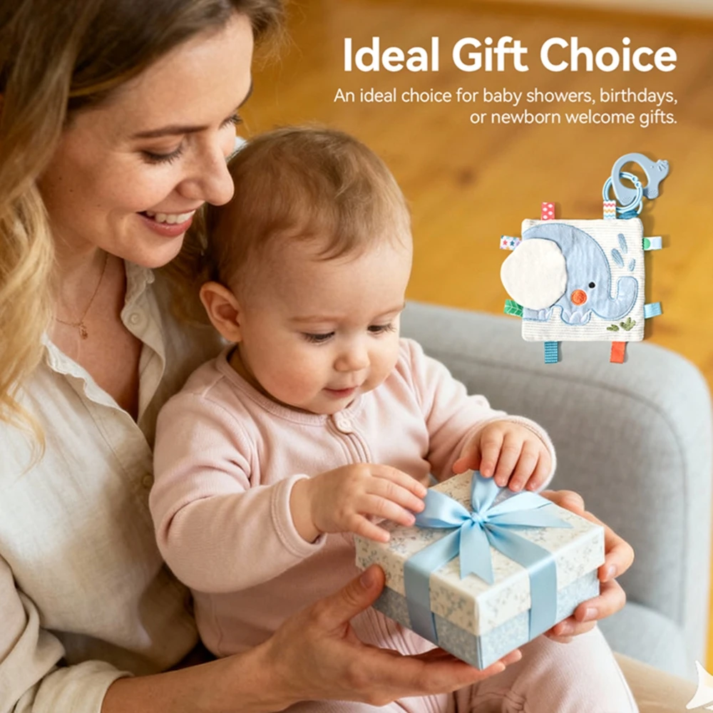 Livres doux Montessori pour bébés de 0 à 12 mois, toucher tactile 3D, livre en tissu à contraste élevé, jouets sensoriels d'apprentissage précoce, cadeaux pour tout-petits