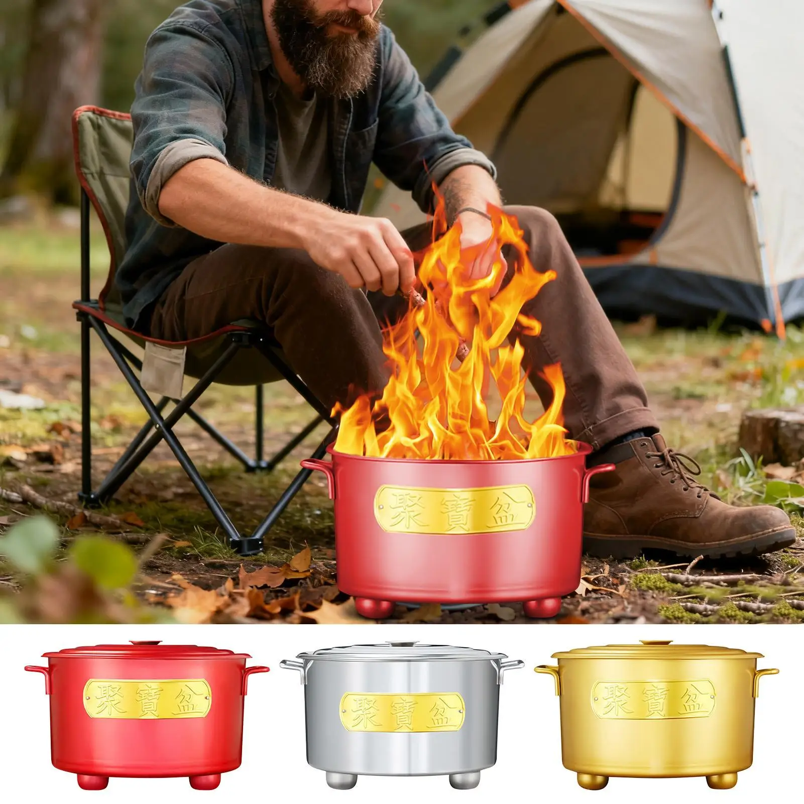 

Burn Cage Heat-Resistant Incinerator With Handle Yard Waste Metal Fire Burning Cage For Wood Garbage Garden Backyard Farm Patio