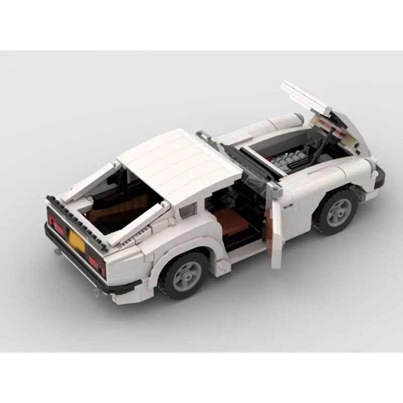 MOC-211889 ニュークラシックホワイトスポーツスーパーレーシングカービルディングブロックモデル 1008 パーツ男の子子供の誕生日おもちゃギフト