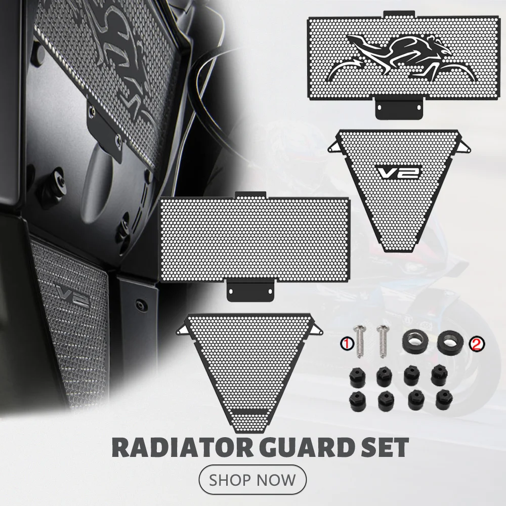 

Мотоцикл для DUCATI PanigaleV2 V2 202-2024 2023, верхняя и нижняя защита радиатора, комплект решетки радиатора двигателя