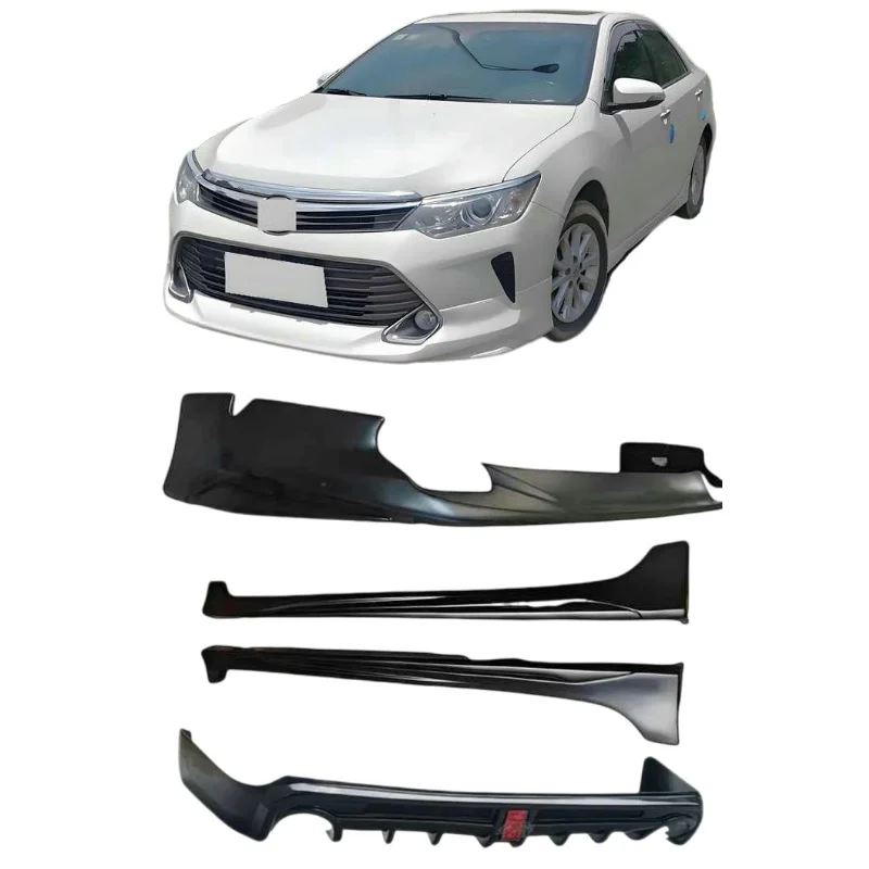 

Auto Body Systems Pp Wide Body Kit Front Bumper Lip Rear Bumper Lip Side Skirt for Toyota Camry 2015