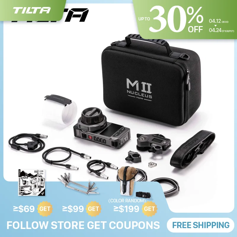 

Беспроводная система управления фокусом TILTA Nucleus-M II с ручным колесом для DJI RONIN RS4/RS3, Arri RED Komodo Ultimate Kit