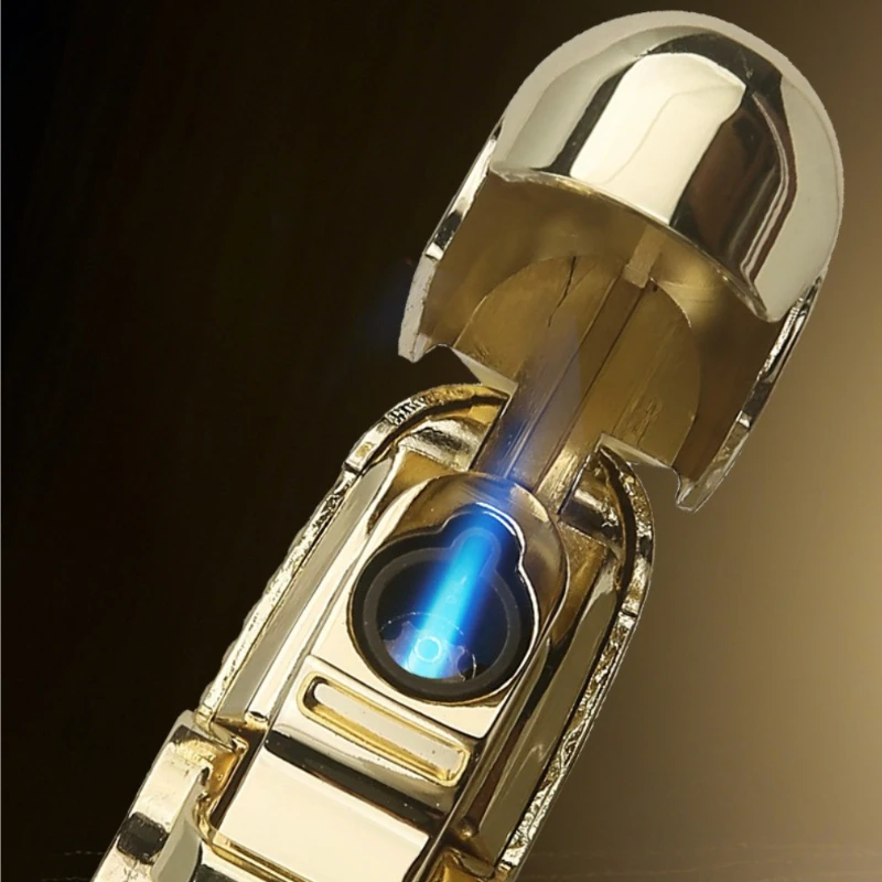 2026 New Inflatable Windproof Lighter, Metal Material Durable Trend Personalized Portable Cigar Lighter