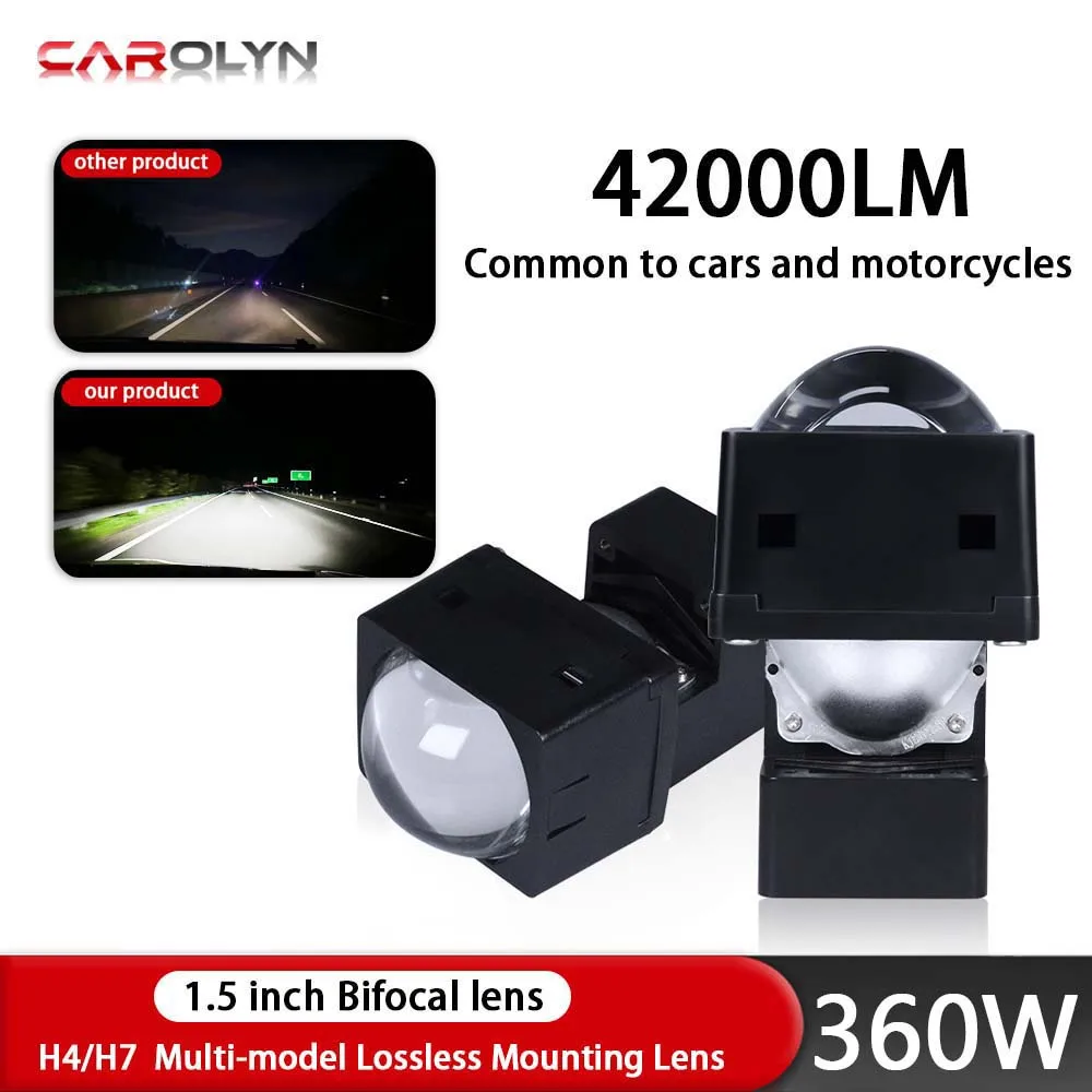 

For motorcycles and cars led headlight Matrix HD lens car light non-destructive universal stand 45W 6000k