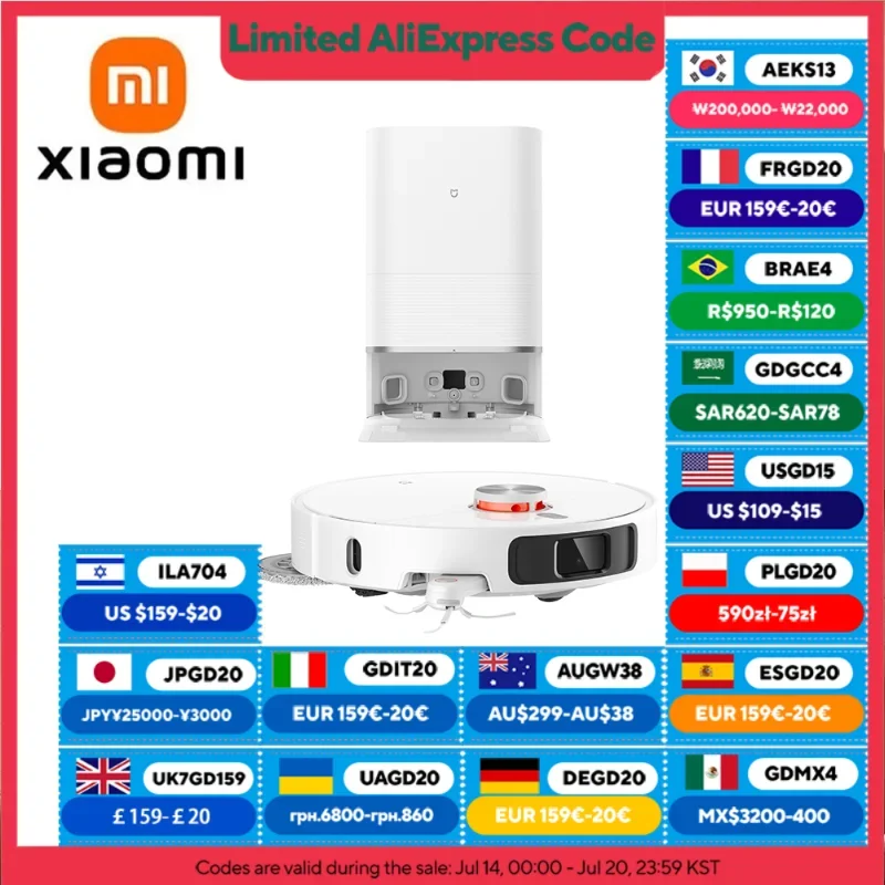 XIAOMI MIJIA M40 Robot Vacuum Cleaner,High-Precision Obstacle Avoidance,12Kpa Suction,Intelligent Mop Lift,LDS laser navigation