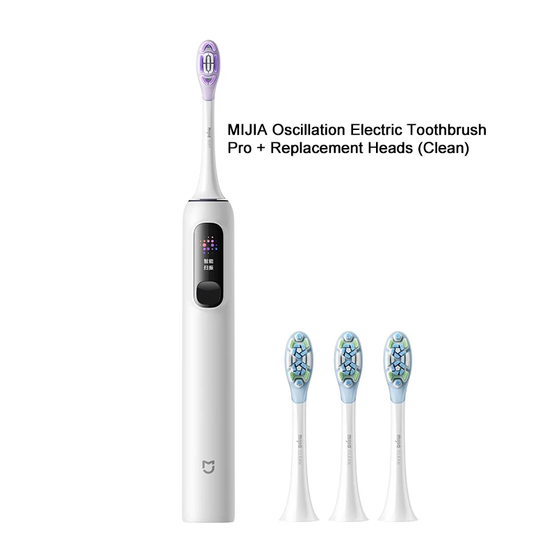 MIJIA Sonic Vibration elektrische tandenborstel Pro, slimme 4 modi, lange batterijduur, IPX8 waterdicht, LED-scherm en reisslot