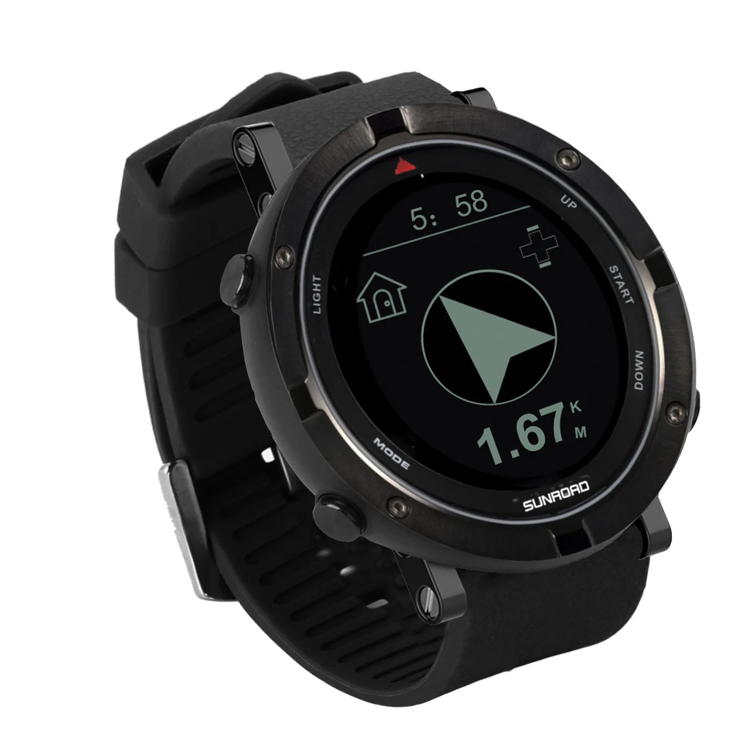 

SUNROAD Smart Watch Supports 8 Languages GPS Positioning Multi-Sport Data Analysis Waterproof Synchronization Mobile Phone Data