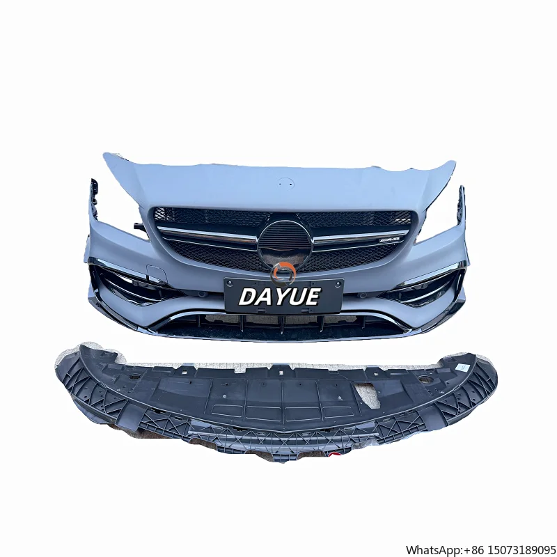 

2016-2019 for CLA45 117 Sport Front Bumper Assembly Kit Plastic Grille Bolt-On 1 Year Warranty Condition