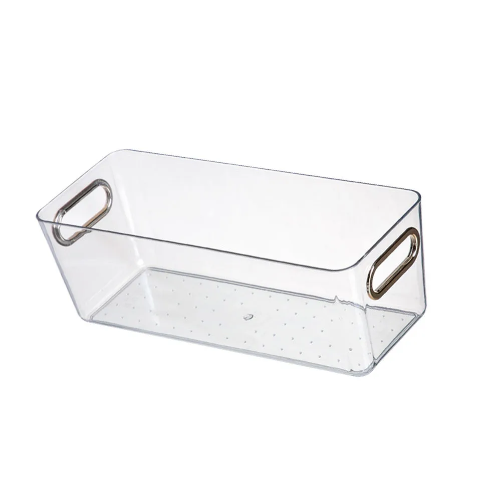 

1pcs Rectangular Plastic Storage Box Transparent Organizer Desktop Sundries Case For Home Office Large Capacity