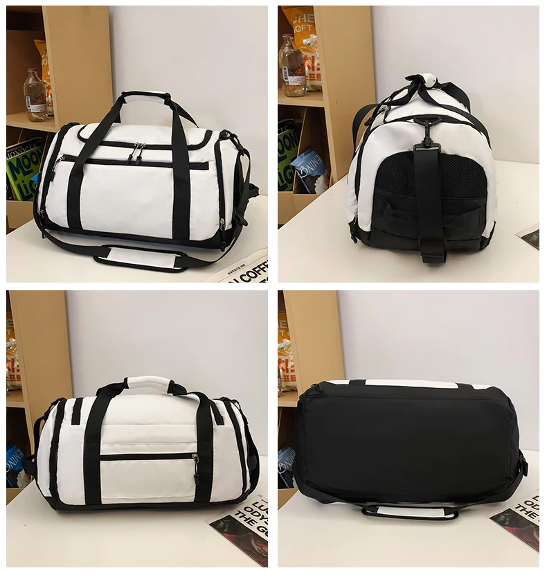 Borsa da viaggio con Logo borsa da viaggio a breve distanza di grande capacità con nome stampato borsa da Fitness personalizzata borsa da allenamento sportiva fai da te