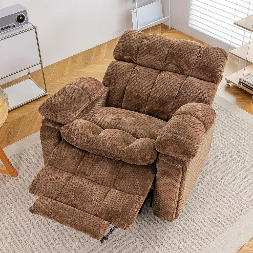 

Extra Wide Oversized Power Lift Recliner Chair with Headrest, Dual Motor Lay Flat Recliner for Elderly, Big Man Recliner with M