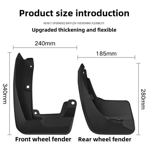 Imagen 2 del producto Para Honda CRV CR-V 2017 2018 2019 2020 2021 2022 4 Uds guardabarros de coche guardabarros de rueda delantera trasera protectores contra salpicaduras accesorios de guardabarros