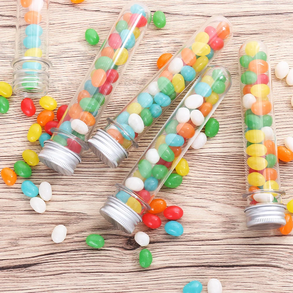 

50 Pcs Flask Test Tube Bottle Plastic Tubes Vending Machine PET Cylindrical Bottles