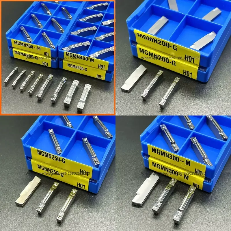 MGMN150 MGMN200 MGMN250 G MGMN300 MGMN400 MGMN500 M H01 Carbide Grooving Insert Slotted Blade For Aluminium Cutting Turning
