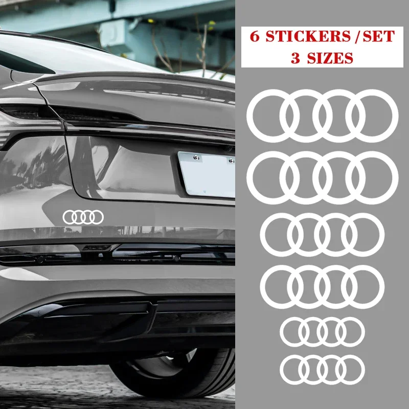 Car Brake Caliper Sticker Heat Resistant Decals Auto Accessories forAudi A3 A4 B5 B6 A3 8P 8V 8L A5 A6 C6 C5 A1 A7 A8 Q2 Q3 TT