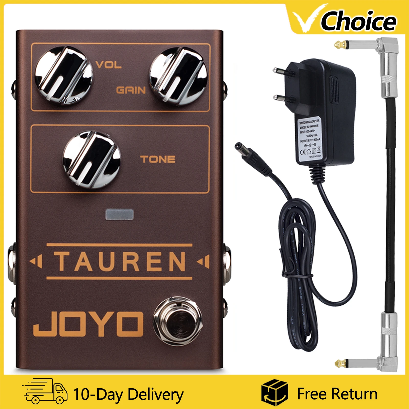 

JOYO Guitar Effect Pedal R-01 TAUREN Overdrive Effect High Gain Guitar Pedal from Clean Boost to Distortion Guitar Accessories