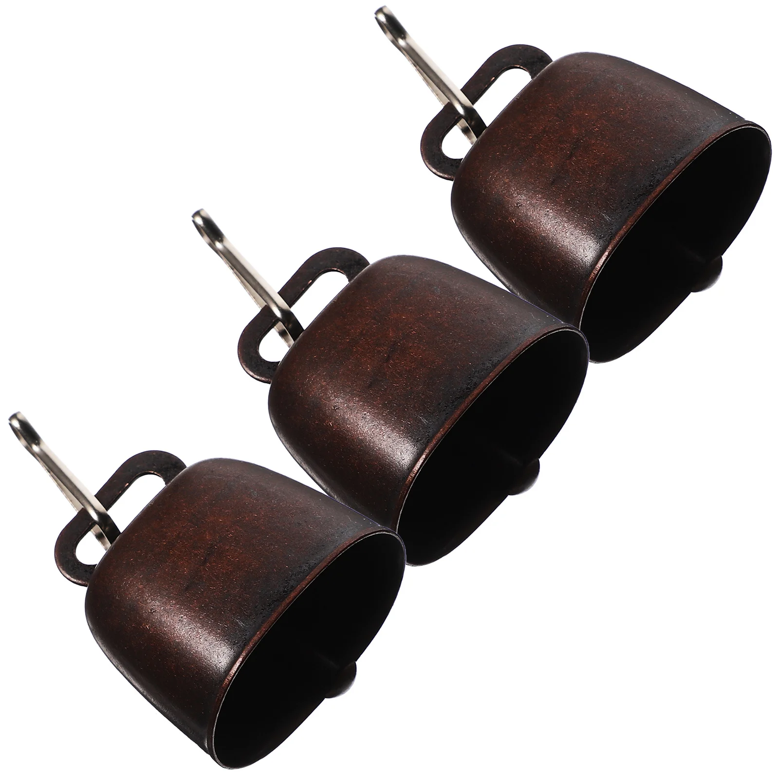 3 set campanelli per cani di piccola taglia in metallo chiaro suono forte campanelli per collare sospeso leggeri campeggio escursionismo campanello da esterno anti-smarrimento