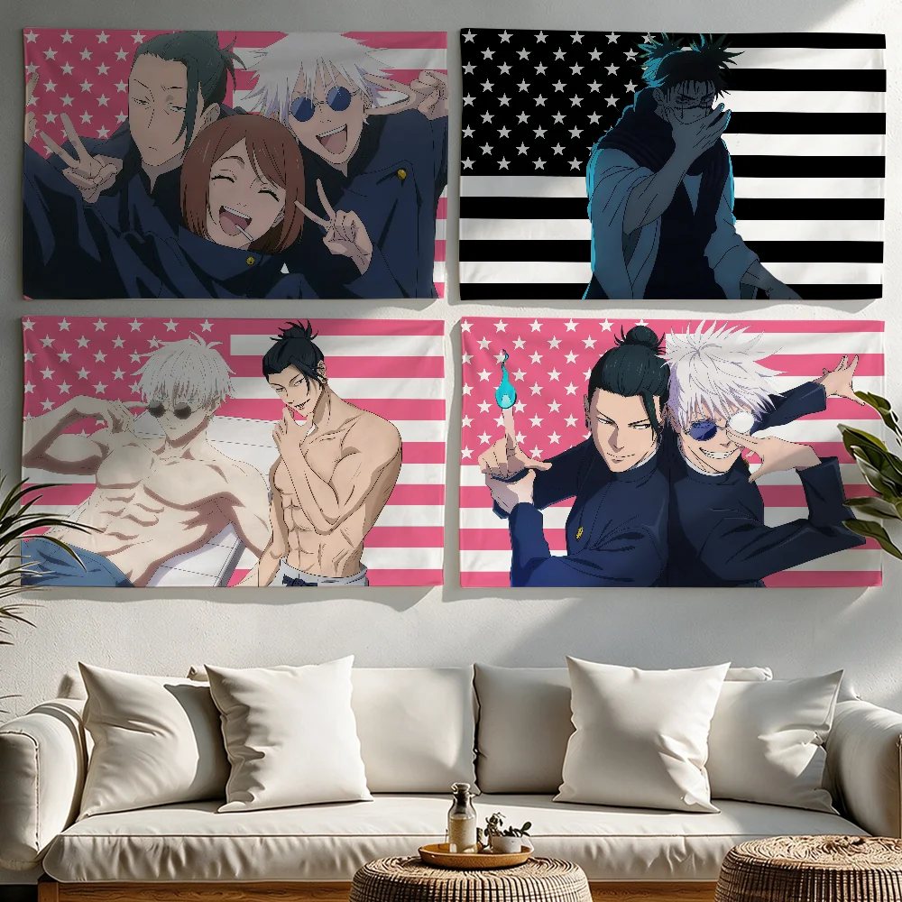 Jujutsu Kaisen Choso American Anime flag Tapestries Outdoor Parties Bedrooms Living Rooms Dorm Rooms Wall Decor Banners Gifts