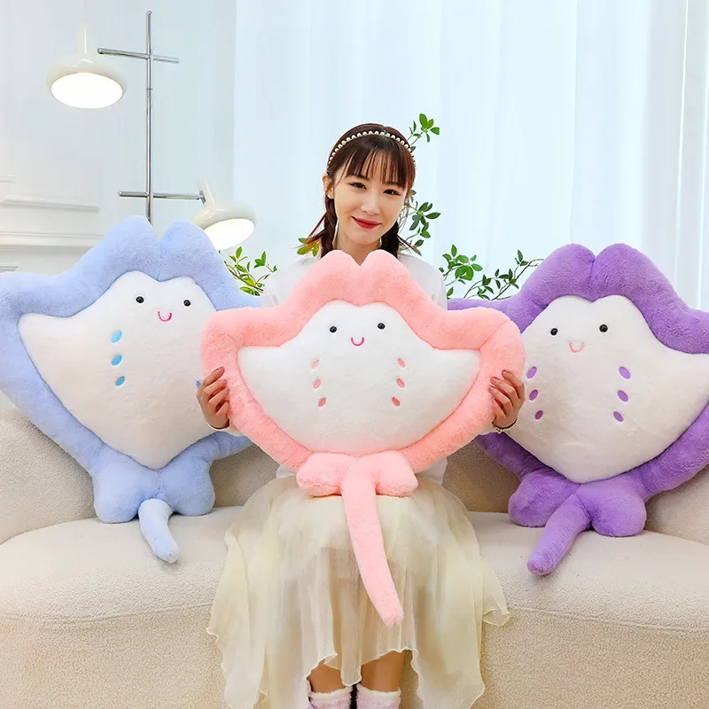 60cm Creative Ocean World Cute Devil Fish Soft Plush Stuffed Doll Toys Hobbies Exquisite Pillow Bedroom Decoration Festival Gift