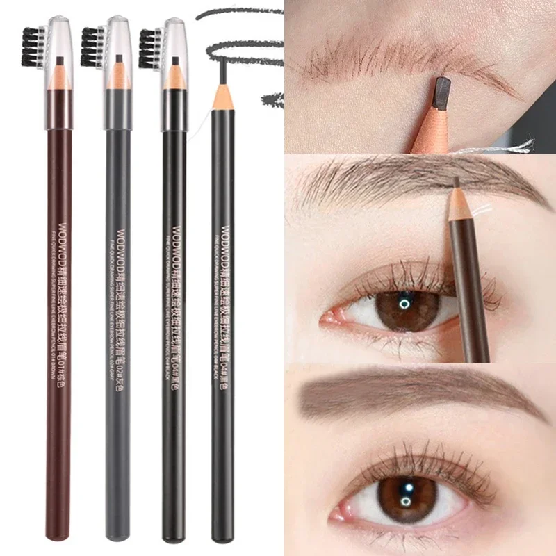 Professional Microblading Eyebrow Pencil Tattoo Waterproof Long Lating Brow Tint Makeup Eyeliner Eyebrow Pen Enhancers Cosmetics