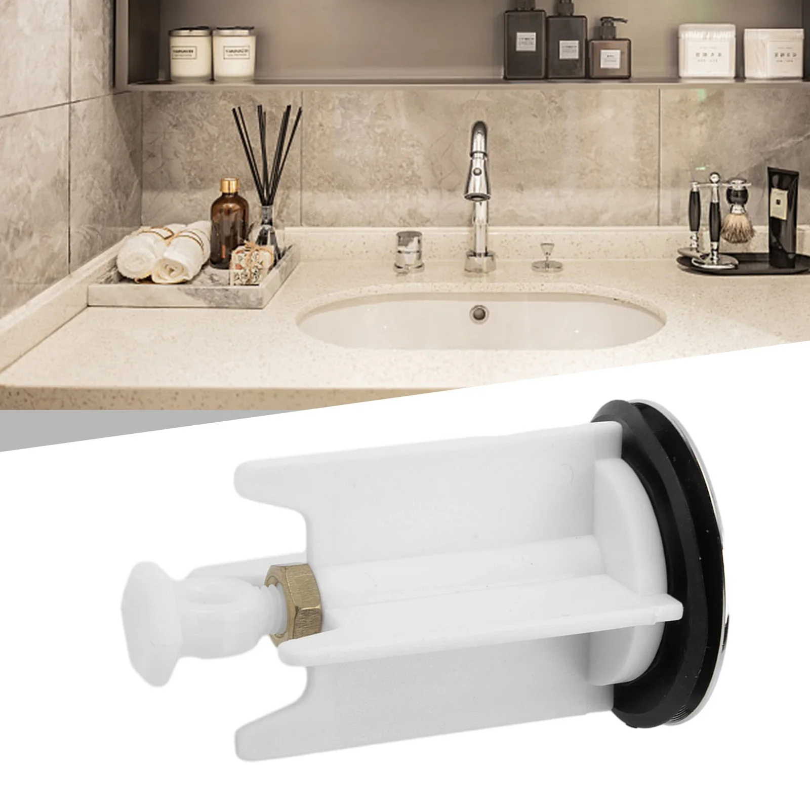 Wash Basin Plug Copper Cover Replacement, Peças Sobressalentes, Alta Qualidade, Corpo De Plástico, Prático Disponível, Novo