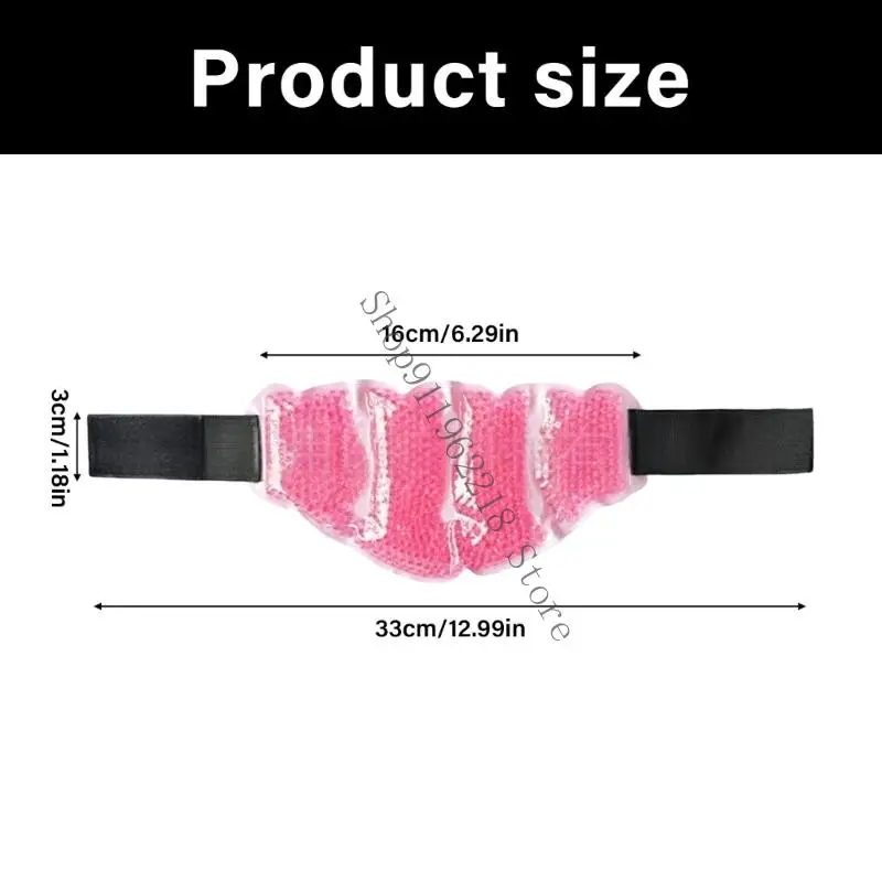 Mehrzweckkühlbeutel mit glatt aus wischbarem tragbarem Pack -Pack -Gel -Nacken Cool für Home Nursery Badezimmer 066f