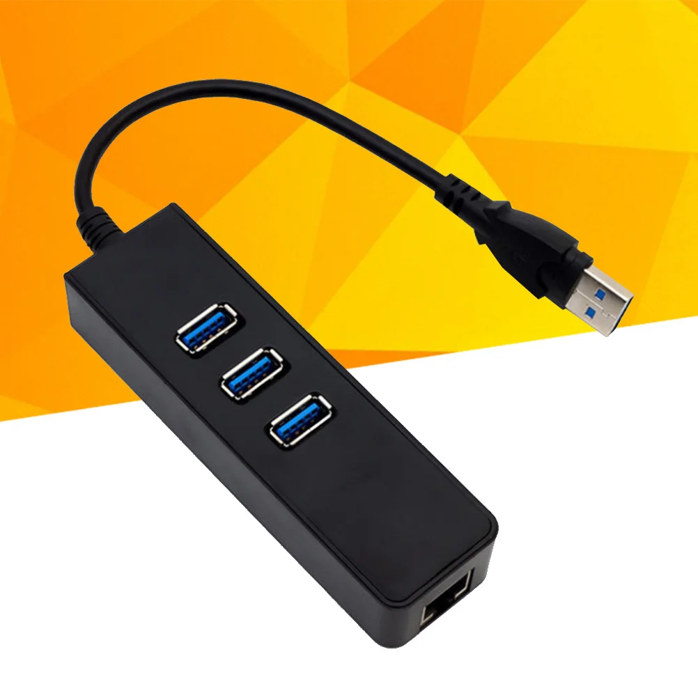 

3 Port USB 3.0 Hub with 1000Mbps Ethernet Rj45 Lan Adapter USB to Ethernet Network Converter for Win 7 8 10 Xp