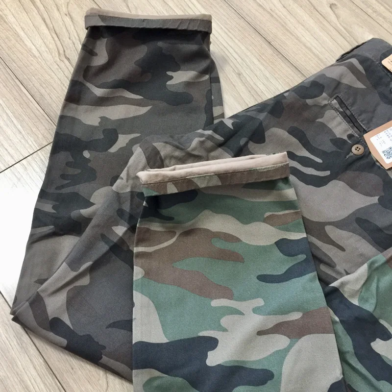 

Американские повседневные рабочие брюки в стиле ретро, свободные прямые камуфляжные длинные брюки для мужчин, осенние новые модные молодежные брюки
