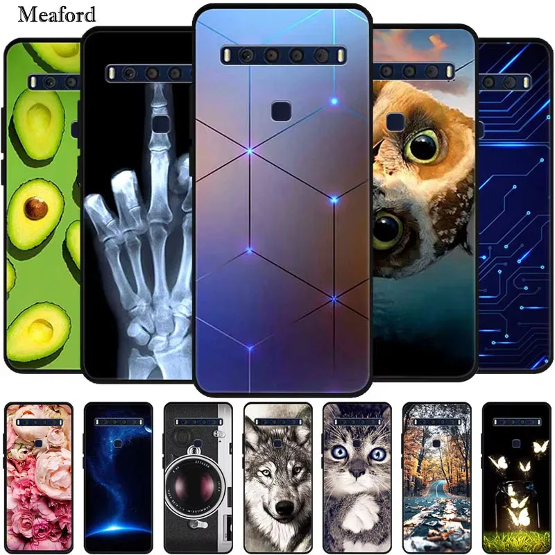 Funda de silicona suave TPU con diseño de animales para TCL 10L T770H T770B, cubierta trasera para teléfono TCL 10 Lite, Fundas TCL10 Lite, Capa TCL 10 L, Coque