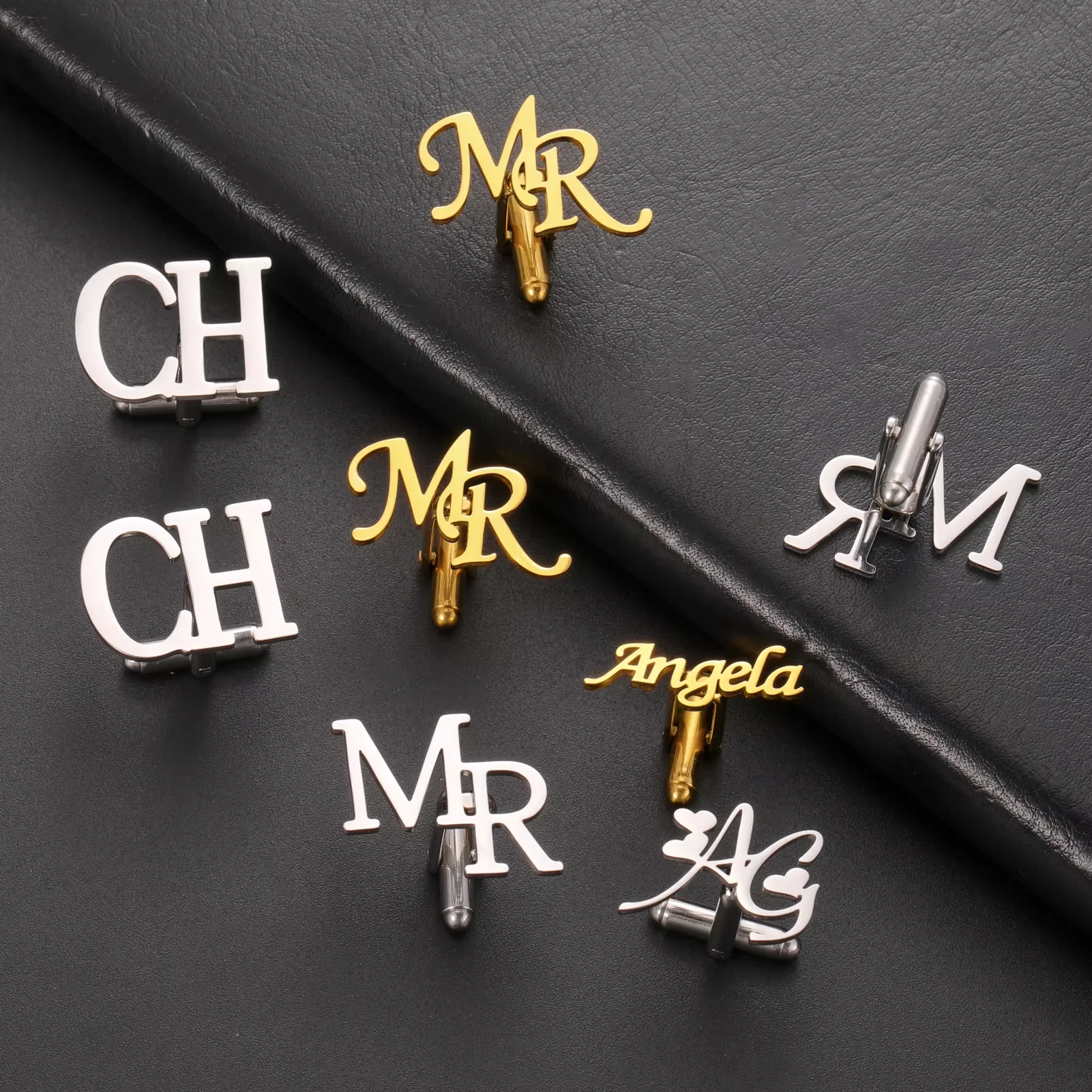 Amaxer 편지 새겨진 남자 옷깃 핀 맞춤 이름 선물 - Men Accessories Brooch 리뷰 및 가격